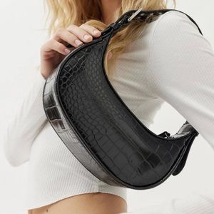 Black Crescent Crocodile Bag 🖤  PERFECT condition